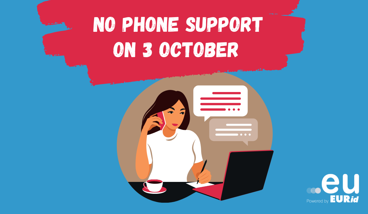 No phone support on Monday, 3 October