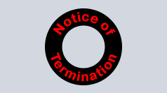 Notice of termination of registrar agreements